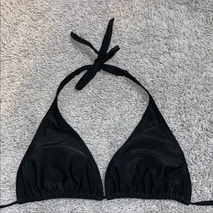 Black triangle bikini top